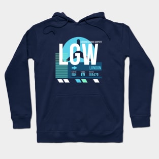 London Gatwick (LGW) Airport // Sunset Baggage Tag Hoodie